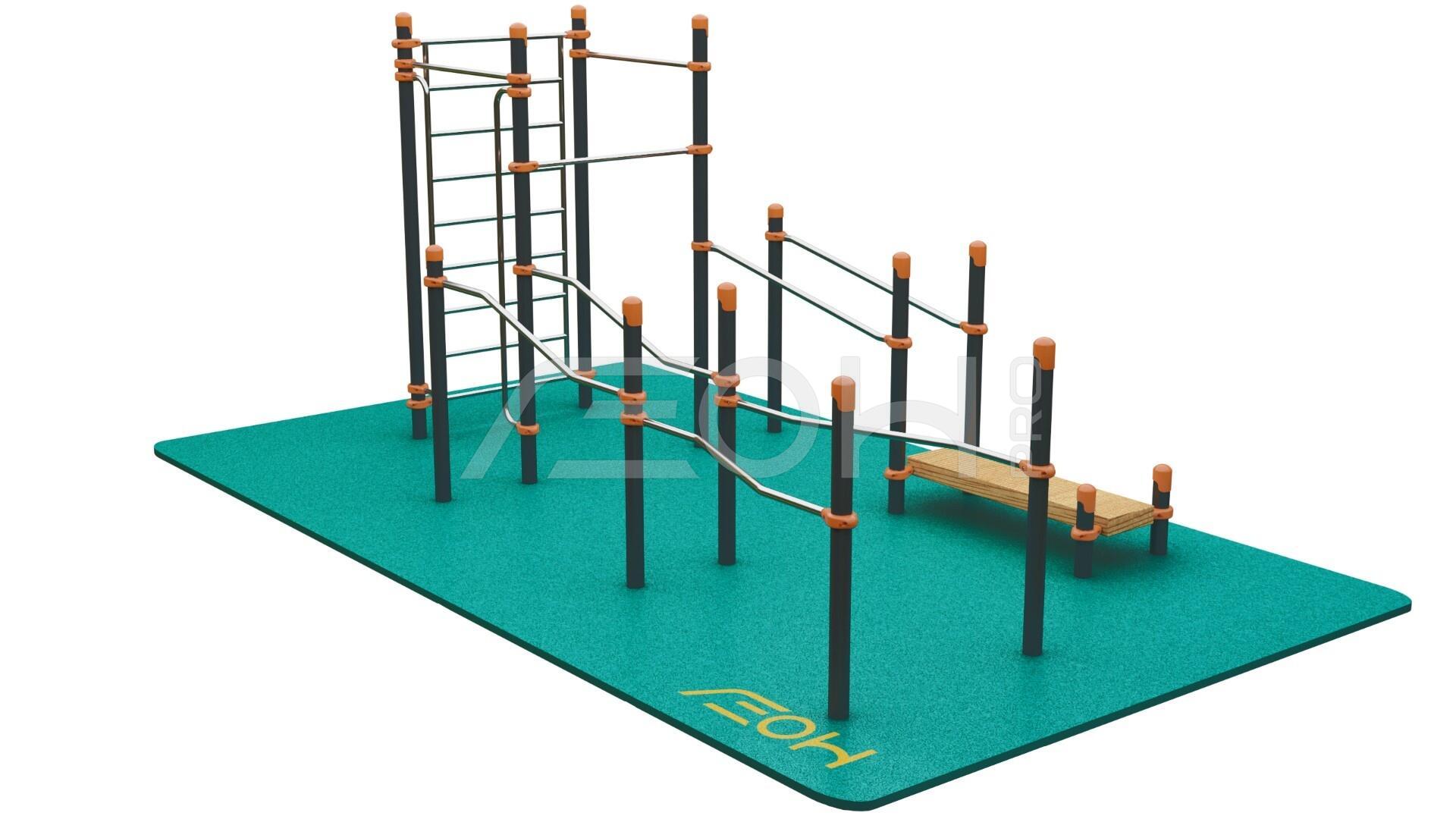 Спортивная параплощадка (СК338935) для детских и спортивных площадок
