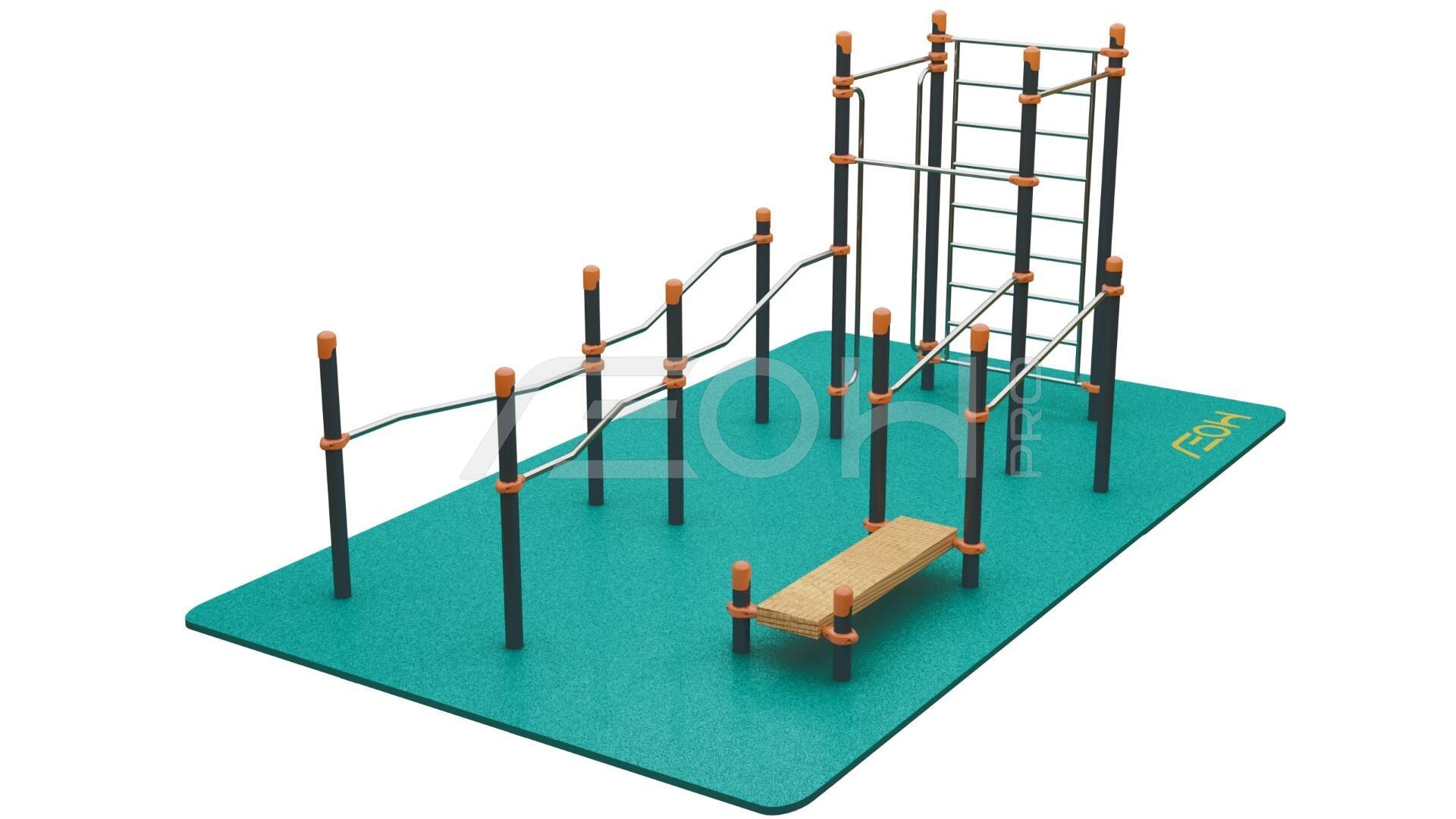 Спортивная параплощадка (СК338935) для детских и спортивных площадок