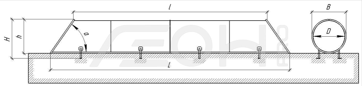 Тоннель горизонтальный из нержавеющей стали L=6 м. D=0,8 м. для детских и спортивных площадок